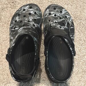 Crocs Men’s' Black and White Clogs